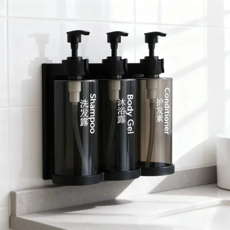 3-Chamber Wall Soap Dispenser - Smoothy Home