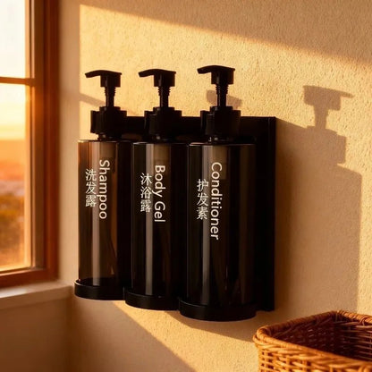 3-Chamber Wall Soap Dispenser - Smoothy Home