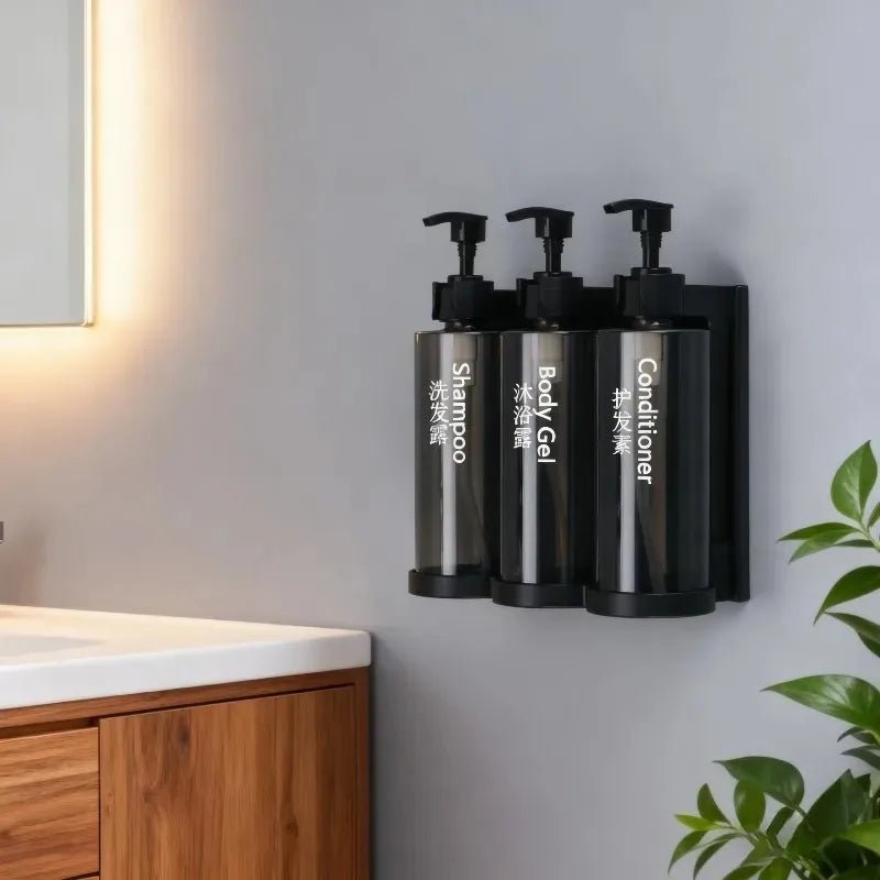 3-Chamber Wall Soap Dispenser - Smoothy Home