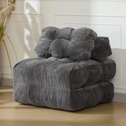 3-in-1 34" Folding Sofa Bed with Pillow Boneless Matress with Back Support Comfy Portable Convertible Sleeper Chair Floor Sofa - Smoothy Home