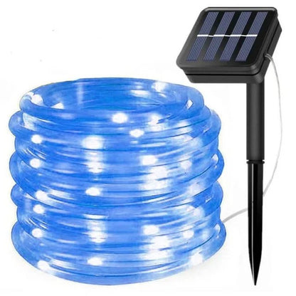 300LED Solar Rope Strip Light Outdoor Waterproof Fairy Light Strings Christmas Decor for Garden Lawn Tree Yard Fence Pathway - Smoothy Home