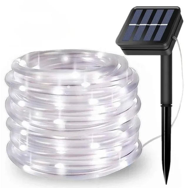 300LED Solar Rope Strip Light Outdoor Waterproof Fairy Light Strings Christmas Decor for Garden Lawn Tree Yard Fence Pathway - Smoothy Home