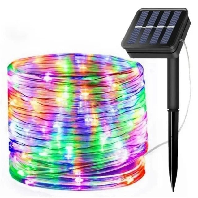 300LED Solar Rope Strip Light Outdoor Waterproof Fairy Light Strings Christmas Decor for Garden Lawn Tree Yard Fence Pathway - Smoothy Home