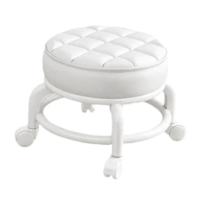 360° Rotating Low Roller Seat Stool Kids Women Heavy Duty Pulley Wheels Stool for Living Room Barber Shop Garage Home Salons - Smoothy Home