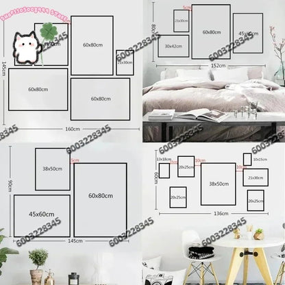 3Pcs Frameless Modern Geometric Wall Art Canvas Prints Luxury Abstract Artwork Paintings for Modern Living Room Wall Decor - Smoothy Home