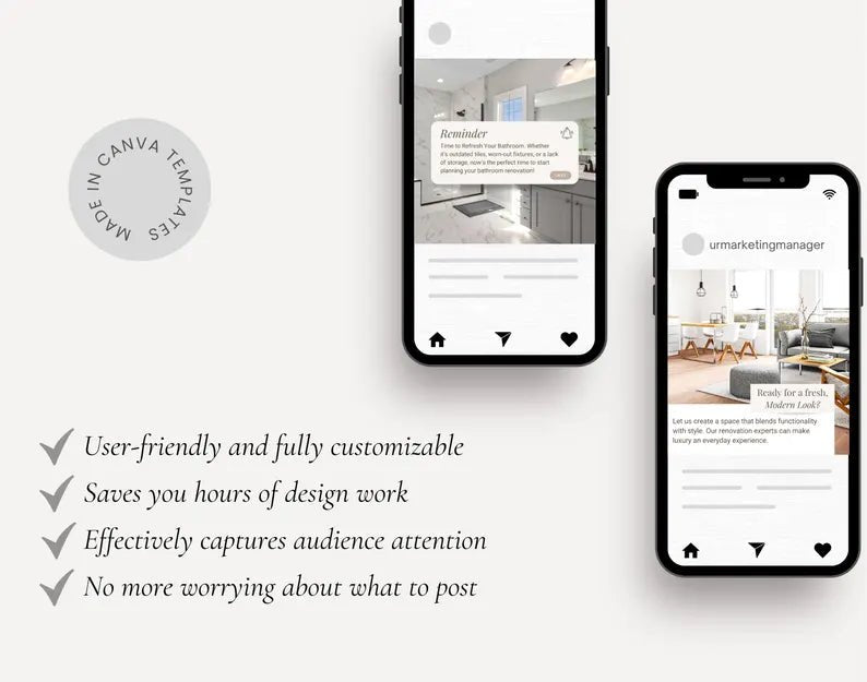 45 Premium Home renovation Canva templates - Smoothy Home
