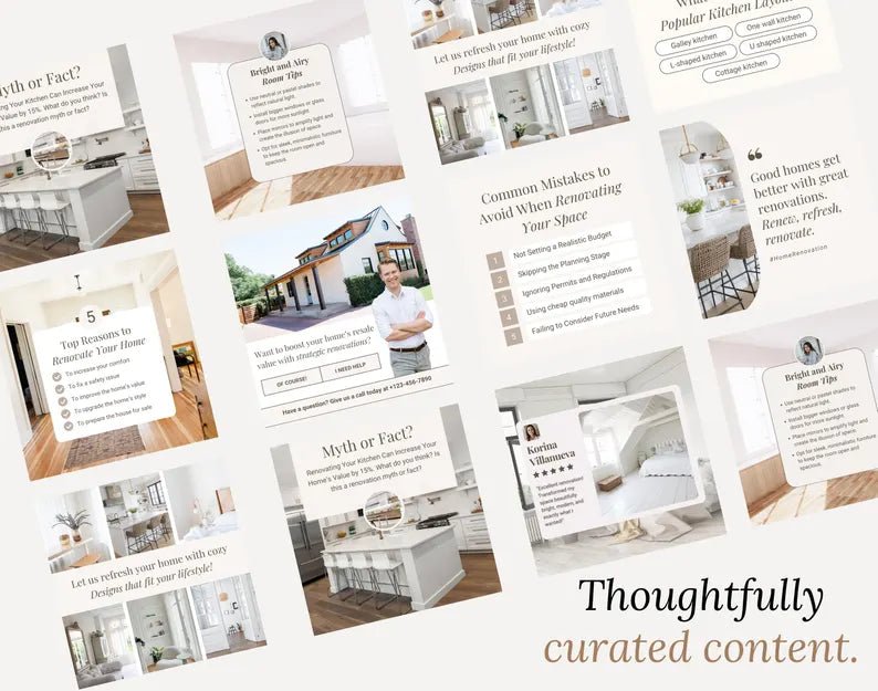 45 Premium Home renovation Canva templates - Smoothy Home