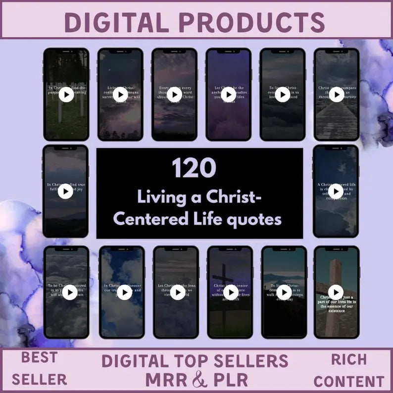 3000+ Christian Reels Ultimate Bundle | Bible Quote Videos + Faith Content | Canva Templates with PLR & MRR