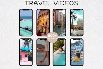 6000+ Aesthetic Faceless Videos Bundle | MRR/PLR Rights | Luxury, Boss Babe, Travel, Coquette & Melanin Content