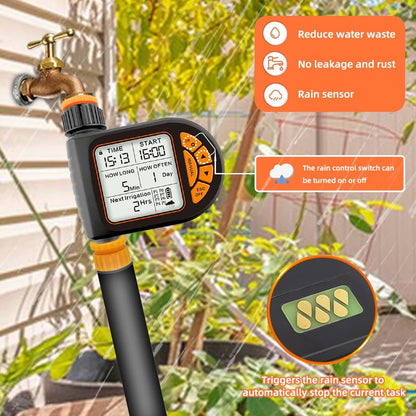 5-50M 1/4" Garden Smart Timer Irrigation Set IPX5 Waterproof LCD Automatic Watering Controller Can Be Used Water Lawn Plants kit - Smoothy Home