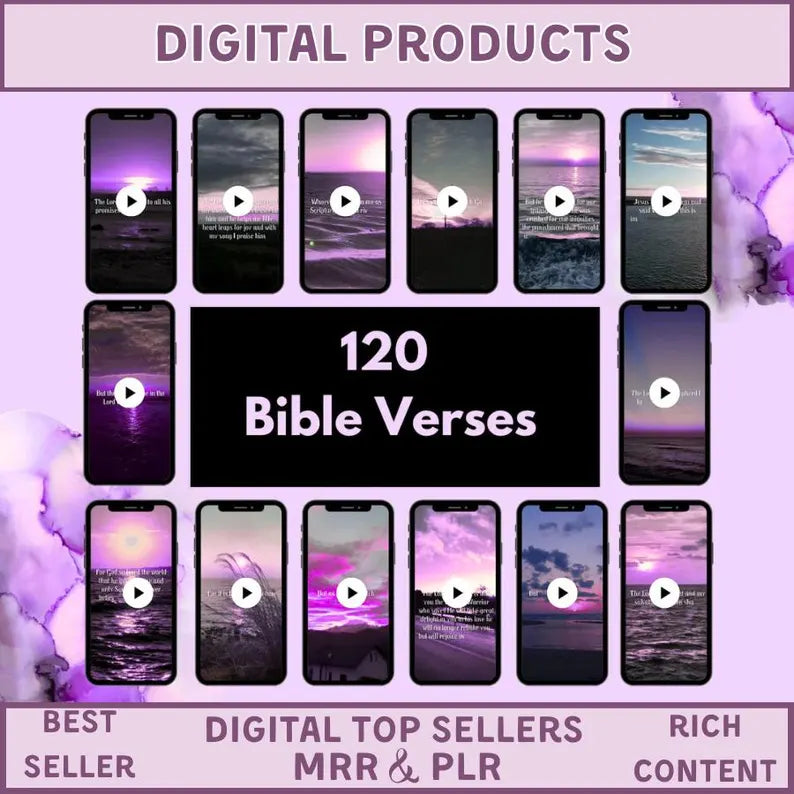 3000+ Christian Reels Ultimate Bundle | Bible Quote Videos + Faith Content | Canva Templates with PLR & MRR