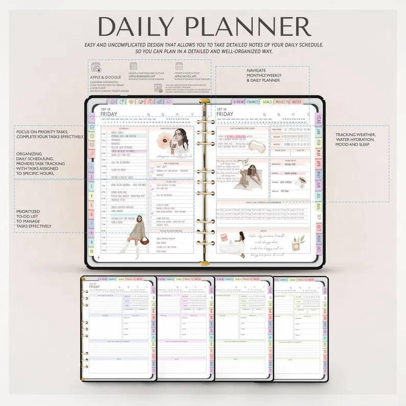 2025-2026 & Undated All-In-One Digital Planner | 5000+ Stickers, 120+ Covers & 480+ Templates | GoodNotes