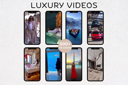 6000+ Aesthetic Faceless Videos Bundle | MRR/PLR Rights | Luxury, Boss Babe, Travel, Coquette & Melanin Content