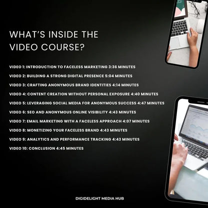 Faceless Marketing Masterclass | Video Course Tutorial with MRR & PLR Rights | Ready to Resell Digital Marketing Course