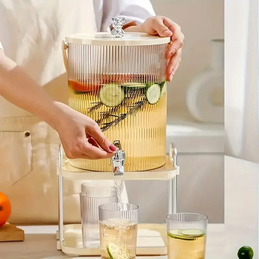 5L/3.5L Cold Water Kettle with Faucet Large Capacity Beer Beverage Dispenser Easy Clean Juice Container for Summer Party Kitchen - Smoothy Home