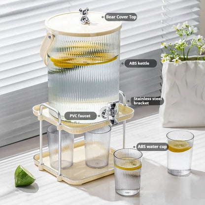 5L/3.5L Cold Water Kettle with Faucet Large Capacity Beer Beverage Dispenser Easy Clean Juice Container for Summer Party Kitchen - Smoothy Home