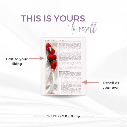 The Ultimate Detox Guide | Step-by-Step Natural Detox with Meal Plan + Free Self Care Planner | PLR/MRR Rights
