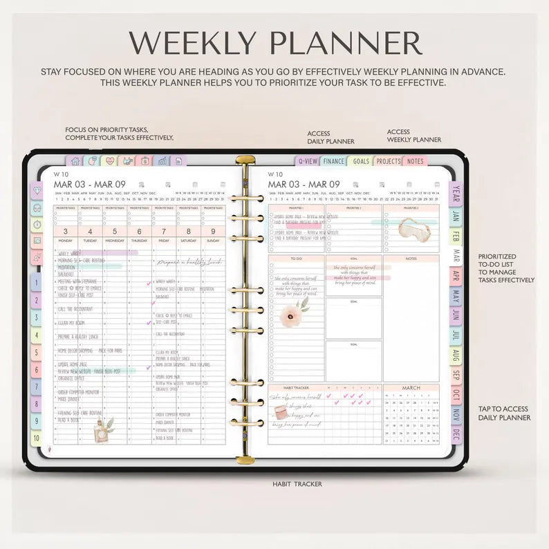 2025-2026 & Undated All-In-One Digital Planner | 5000+ Stickers, 120+ Covers & 480+ Templates | GoodNotes