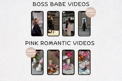 6000+ Aesthetic Faceless Videos Bundle | MRR/PLR Rights | Luxury, Boss Babe, Travel, Coquette & Melanin Content