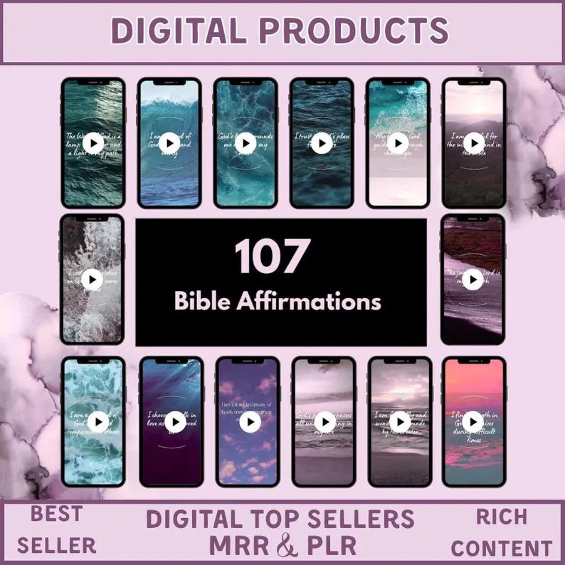 3000+ Christian Reels Ultimate Bundle | Bible Quote Videos + Faith Content | Canva Templates with PLR & MRR