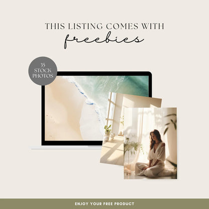 Holistic Wellness Ebook | Editable Canva Template | Mind, Body & Spirit Guide | Done-For-You Lead Magnet