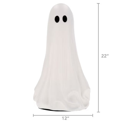My Texas House Halloween Large Ghost Decoration, Black and White, 22"
