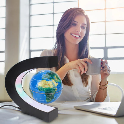Floating Magnetic Levitation Globe LED World Map Electronic Antigravity Lamp Novelty Ball Light Home Decoration Birthday Gifts