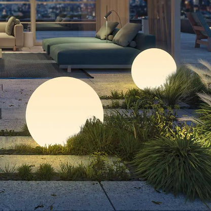 IP65 LED Night Light Ball Warm White Color with Extenal Extension Wire 1.5m Seamless Matte Housing for Outdoor Pathway Yard Lawn