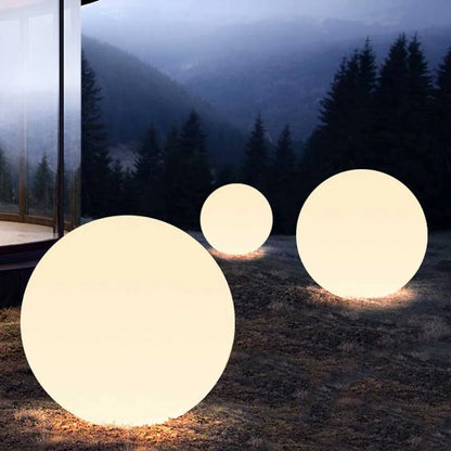 IP65 LED Night Light Ball Warm White Color with Extenal Extension Wire 1.5m Seamless Matte Housing for Outdoor Pathway Yard Lawn