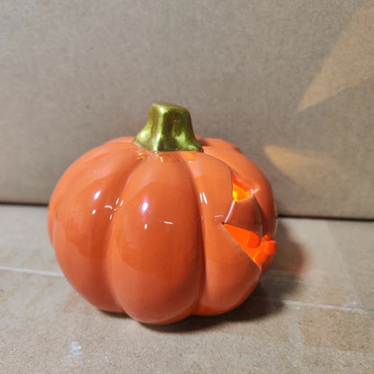 Halloween decoration pumpkin Ceramic lamp home decor Table decoration and accessories Ghost Festival Skull Ornaments LED Lights