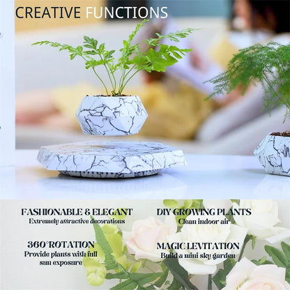 Magnetic Levitating Plant Pot