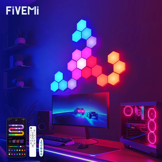 Smart Hexagon Wall Lights