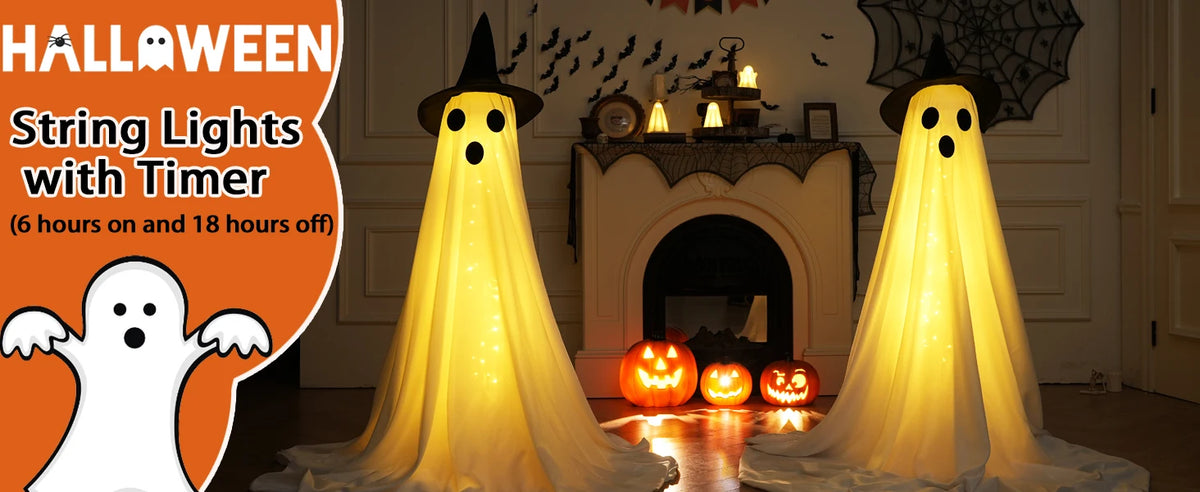 Hanging Halloween Ghost Set