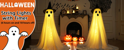 Hanging Halloween Ghost Set