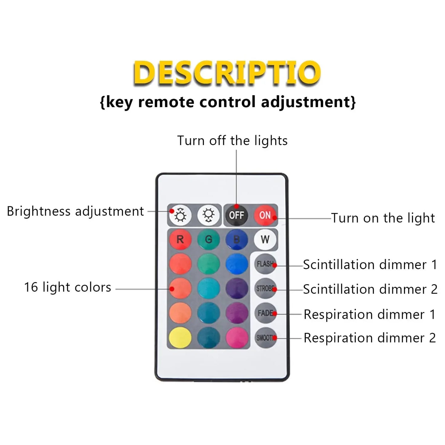 Ocean Wave Aurora Projector Light USB Remote RGB Water Ripple 16 Colors Night Light Home Office Bar Living Room Ambient Light