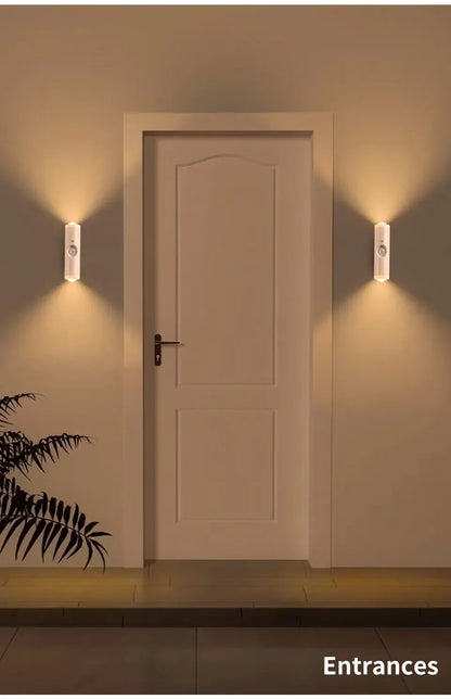 LED Cabinet Lights Motion Sensor Ambient Light Magnetic RGB Rechargeable Wall Sunset Lamp Hallway Stairs Kitchen Night Light