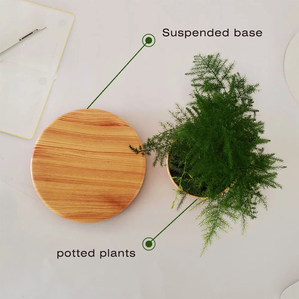 Levitating Air Bonsai Pot Rotation Flower Pot Planters Magnetic Suspension Floating Pot Potted Plant Home Without Plants