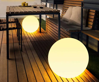 IP65 LED Night Light Ball Warm White Color with Extenal Extension Wire 1.5m Seamless Matte Housing for Outdoor Pathway Yard Lawn