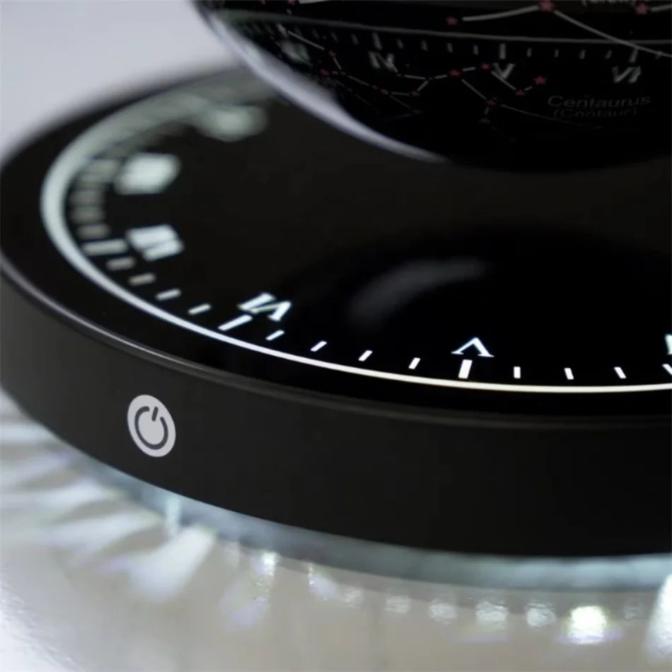 LED Floating Moonlight Lamp Novelty Automatic Spinning Globe Magnetic Levitation Decoration Modern Home Accessories Automatic
