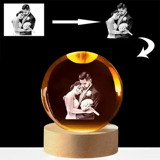 Personalized Crystal Ball Lamp