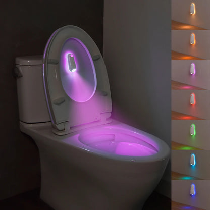 Smart Toliet Night Light, 7Color Changing Motion Sensor Lamp, Gradient RGB Led Toilet Lights, for Washroom, Commode, Night
