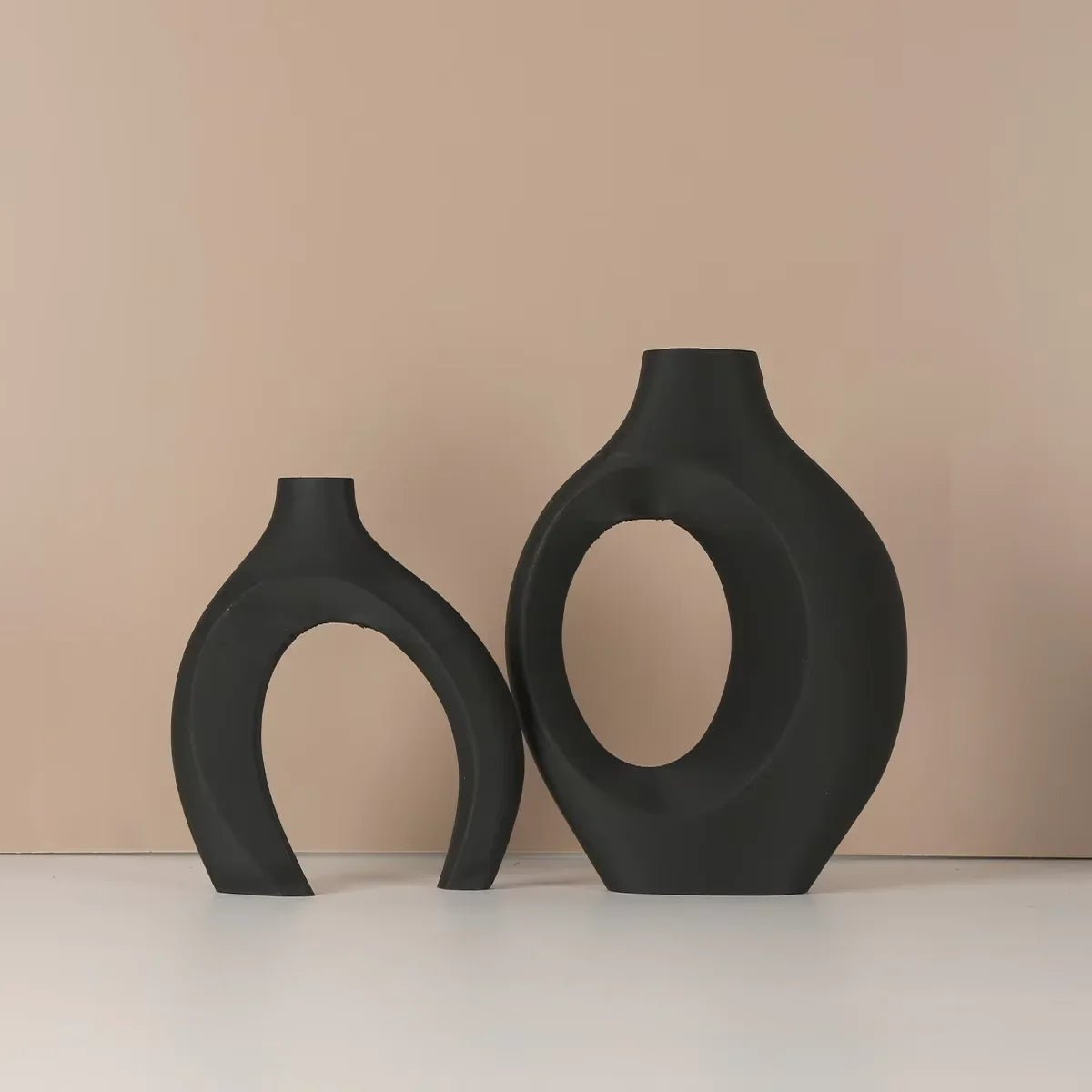 A Top Quality Hollow Nordic Modern Vase Set of 2 for Modern Home Decor,Plastic Imitation Hollow Flower Vases for Living Room - Smoothy Home