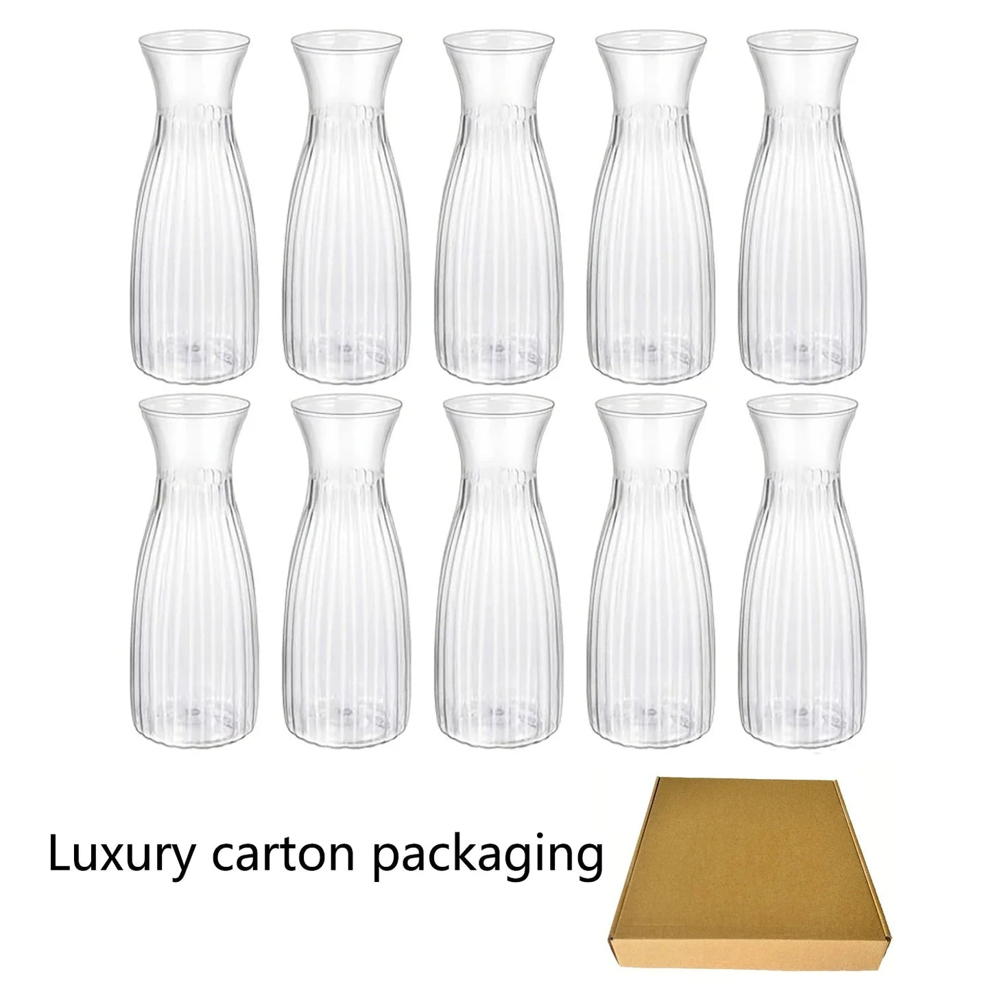 A Top Quality Hollow Nordic Modern Vase Set of 2 for Modern Home Decor,Plastic Imitation Hollow Flower Vases for Living Room - Smoothy Home