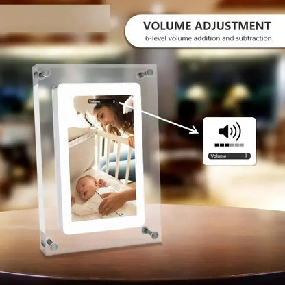 Acrylic Digital Photo Frame 5/7 Inchs 1000mAh Automatically rotate Display IPS Screen 4G Memory Battery Gravity Induction - Smoothy Home