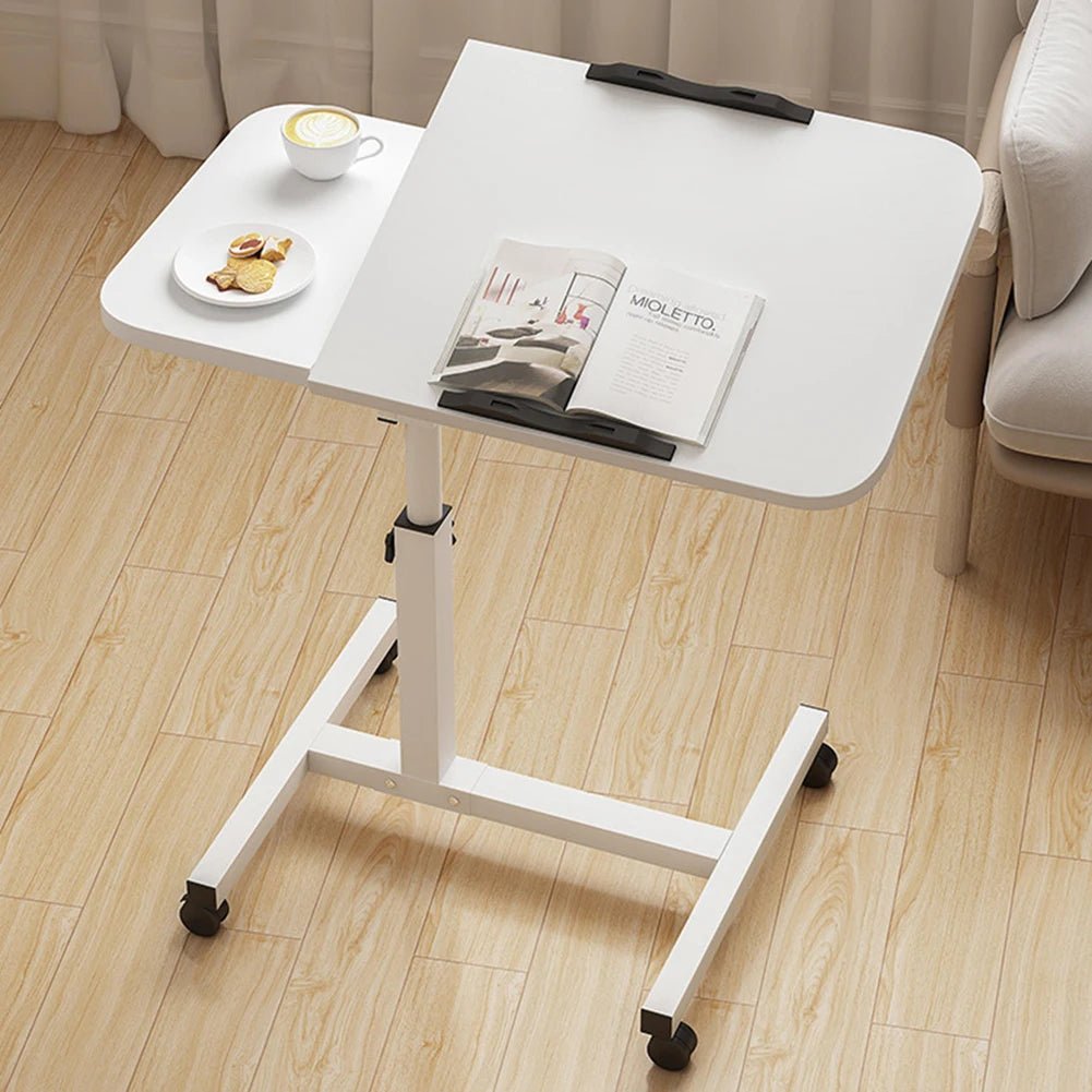 Adjustable Rolling Overbed Table - Smoothy Home