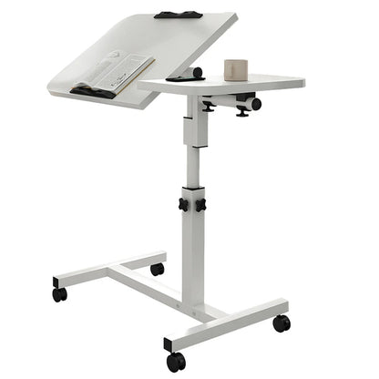 Adjustable Rolling Overbed Table - Smoothy Home