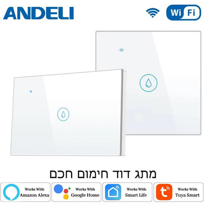 ANDELI Tuya EU US Israe WiFi Smart Water Heater Boiler Switch 4400W Air Conditioner Switch Works With Alexa Alice Google Home - Smoothy Home