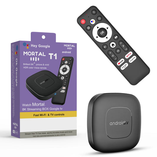 Android16 Smart Home Theater TV Box AllwinnerH313 Google Assistant Netflix Streaming Bluetooth Media Player 2G16G 2.4G5G Wifi T1 - Smoothy Home
