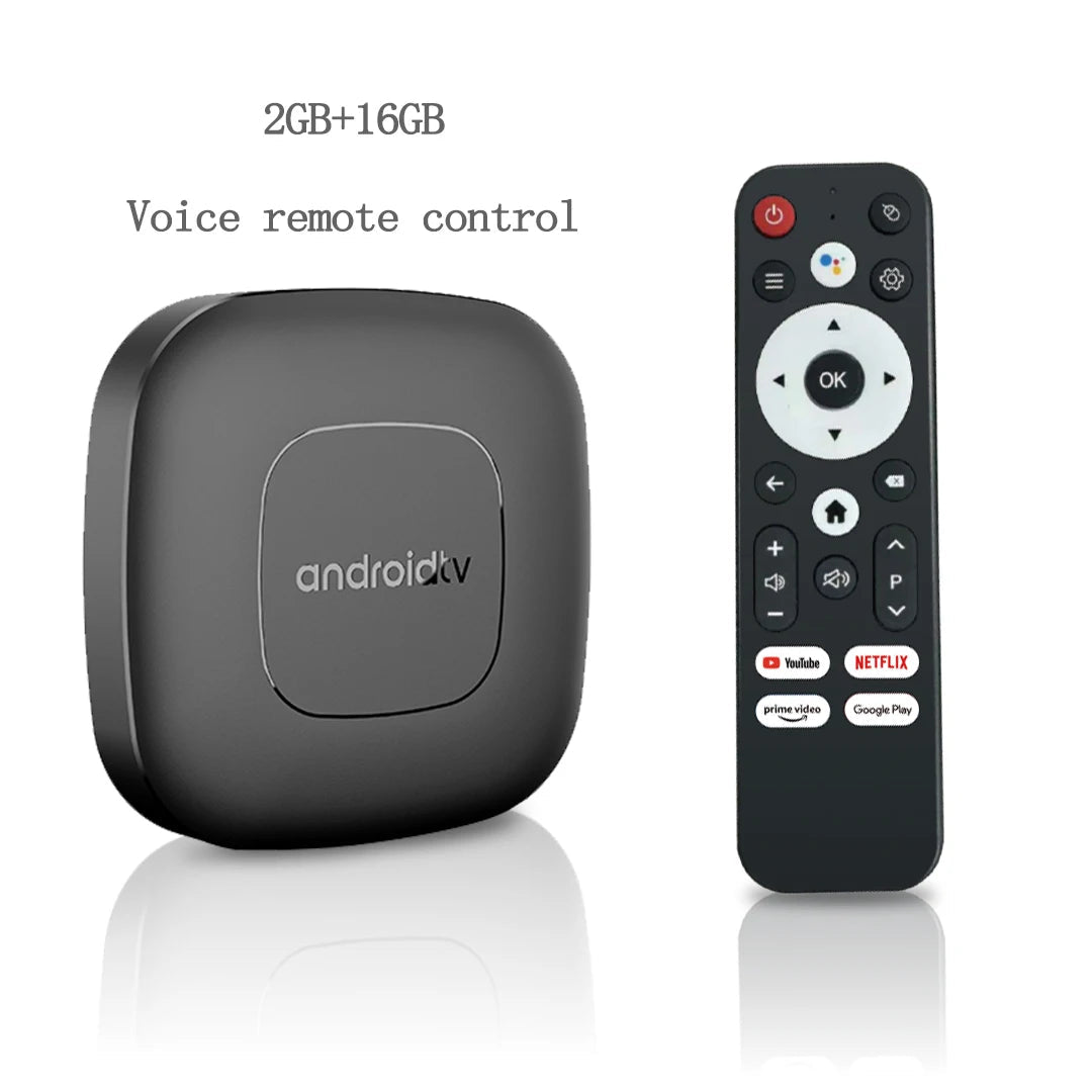 Android16 Smart Home Theater TV Box AllwinnerH313 Google Assistant Netflix Streaming Bluetooth Media Player 2G16G 2.4G5G Wifi T1 - Smoothy Home