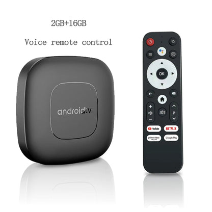 Android16 Smart Home Theater TV Box AllwinnerH313 Google Assistant Netflix Streaming Bluetooth Media Player 2G16G 2.4G5G Wifi T1 - Smoothy Home